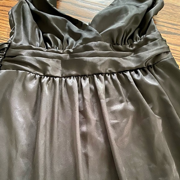 ✨host pick✨ Ripe Australia Maternity Black Satin Dress + Waist Tie (XS) - Picture 9 of 9